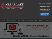 Tablet Screenshot of clearlakemethodist.org